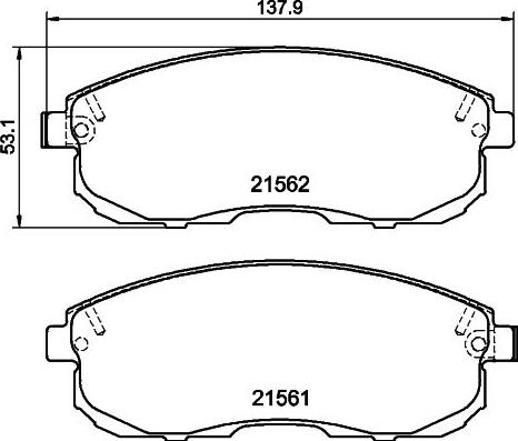 Mintex MDB2967 - Гальмівні колодки, дискові гальма autozip.com.ua