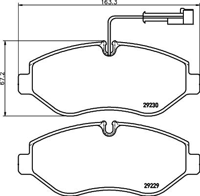 Mintex MDB2917 - Гальмівні колодки, дискові гальма autozip.com.ua