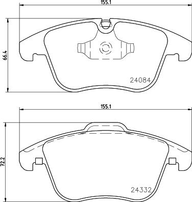 Mintex MDB2932 - Гальмівні колодки, дискові гальма autozip.com.ua