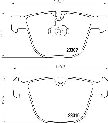 Mintex MDB2419 - Гальмівні колодки, дискові гальма autozip.com.ua