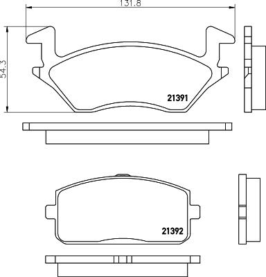 Mintex MDB2473 - Гальмівні колодки, дискові гальма autozip.com.ua