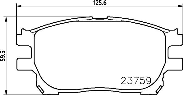 Mintex MDB2558 - Гальмівні колодки, дискові гальма autozip.com.ua