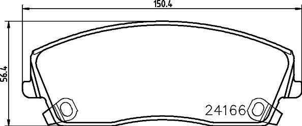 Mintex MDB2697 - Гальмівні колодки, дискові гальма autozip.com.ua