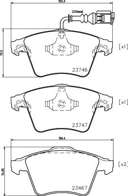 Mintex MDB2664 - Гальмівні колодки, дискові гальма autozip.com.ua