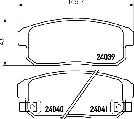 Mintex MDB2687 - Гальмівні колодки, дискові гальма autozip.com.ua