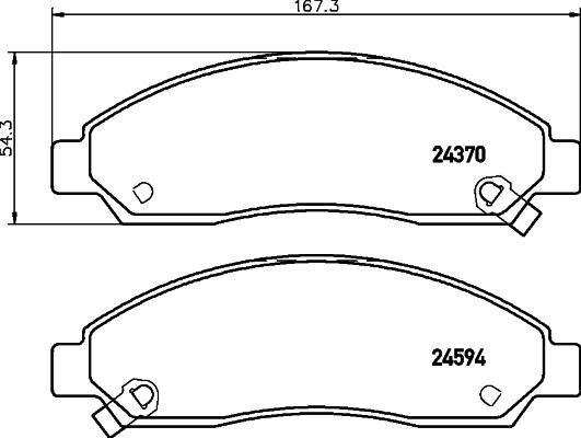 Mintex MDB2632 - Гальмівні колодки, дискові гальма autozip.com.ua