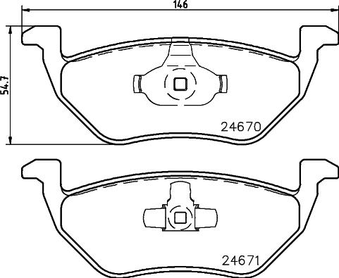 Mintex MDB2627 - Гальмівні колодки, дискові гальма autozip.com.ua