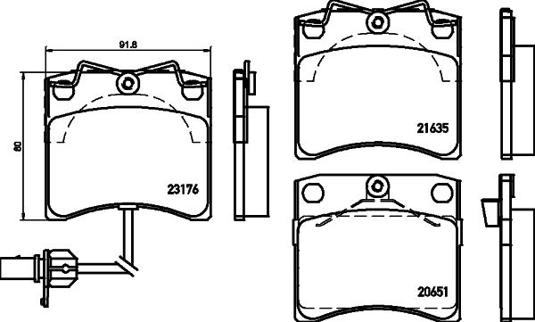 Mintex MDB2095 - Гальмівні колодки, дискові гальма autozip.com.ua