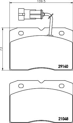 Mintex MDB2156 - Гальмівні колодки, дискові гальма autozip.com.ua