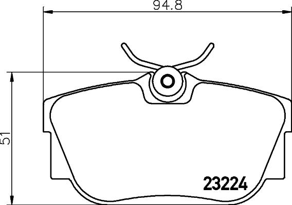 Mintex MDB2105 - Гальмівні колодки, дискові гальма autozip.com.ua