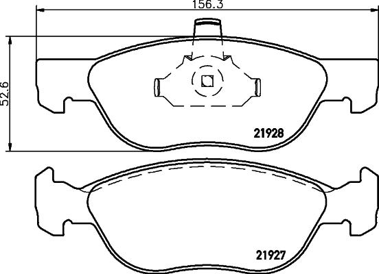 Mintex MDB2123 - Гальмівні колодки, дискові гальма autozip.com.ua