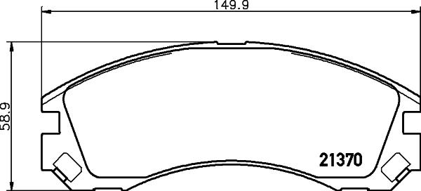 Mintex MDB2174 - Гальмівні колодки, дискові гальма autozip.com.ua