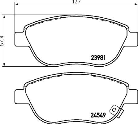 Mintex MDB2895 - Гальмівні колодки, дискові гальма autozip.com.ua