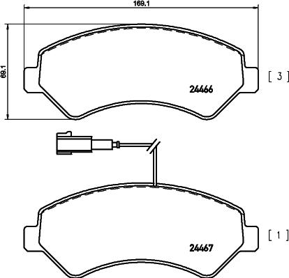 Mintex MDB2848 - Гальмівні колодки, дискові гальма autozip.com.ua