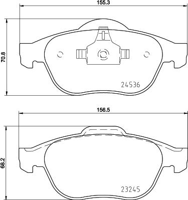 Mintex MDB2884 - Гальмівні колодки, дискові гальма autozip.com.ua