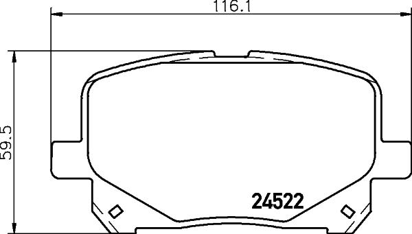 Mintex MDB2344 - Гальмівні колодки, дискові гальма autozip.com.ua