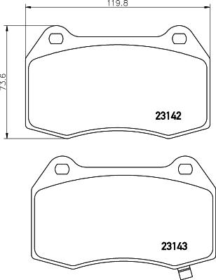 Mintex MDB2631 - Гальмівні колодки, дискові гальма autozip.com.ua