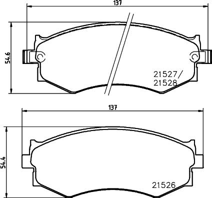 Mintex MDB2351 - Гальмівні колодки, дискові гальма autozip.com.ua