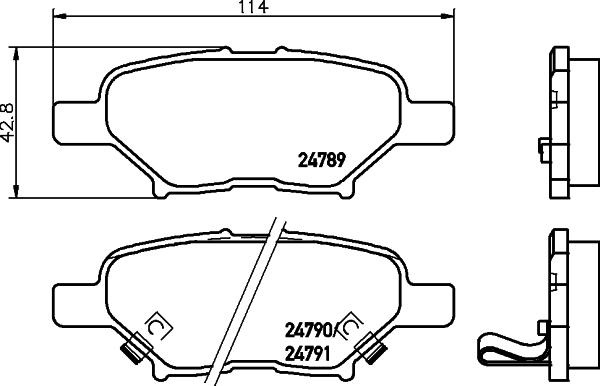 Mintex MDB2330 - Гальмівні колодки, дискові гальма autozip.com.ua