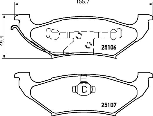 Mintex MDB2332 - Гальмівні колодки, дискові гальма autozip.com.ua