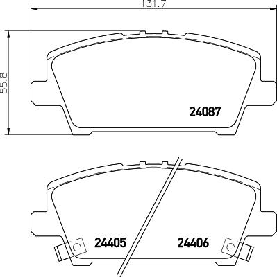 Mintex MDB2791 - Гальмівні колодки, дискові гальма autozip.com.ua