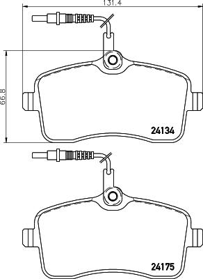 Mintex MDB2701 - Гальмівні колодки, дискові гальма autozip.com.ua