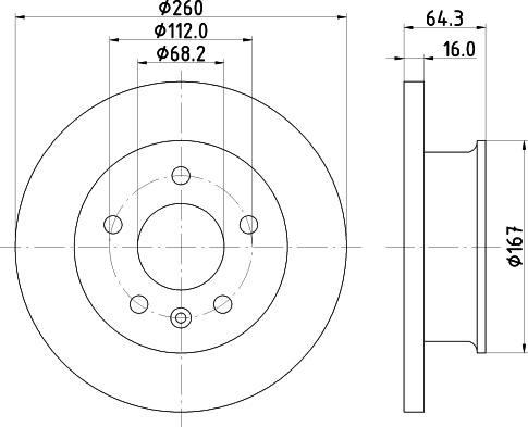 Mintex MDC912 - Гальмівний диск autozip.com.ua