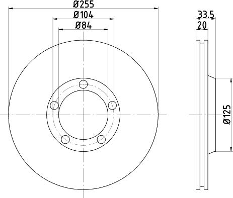 Mintex MDC924 - Гальмівний диск autozip.com.ua