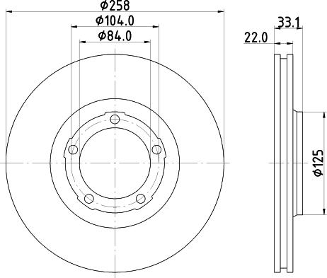 Mintex MDC926 - Гальмівний диск autozip.com.ua