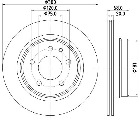 BENDIX Braking 520388 - Гальмівний диск autozip.com.ua