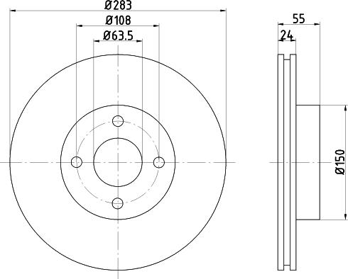 Mintex MDC638 - Гальмівний диск autozip.com.ua