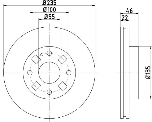 Mintex MDC1418 - Гальмівний диск autozip.com.ua