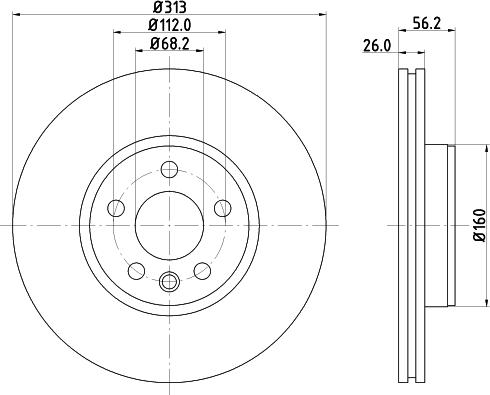 Mintex MDC1552 - Гальмівний диск autozip.com.ua