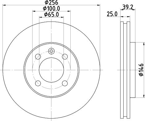 Mintex MDC1538 - Гальмівний диск autozip.com.ua