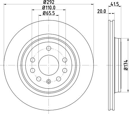 Mintex MDC1675 - Гальмівний диск autozip.com.ua