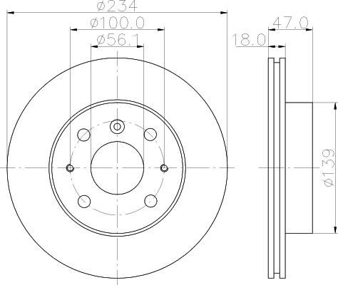 Mintex MDC1032 - Гальмівний диск autozip.com.ua