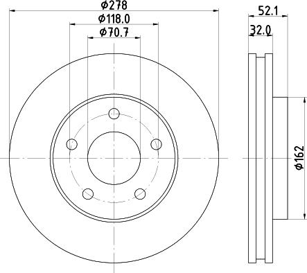 Mintex MDC81071C - Гальмівний диск autozip.com.ua