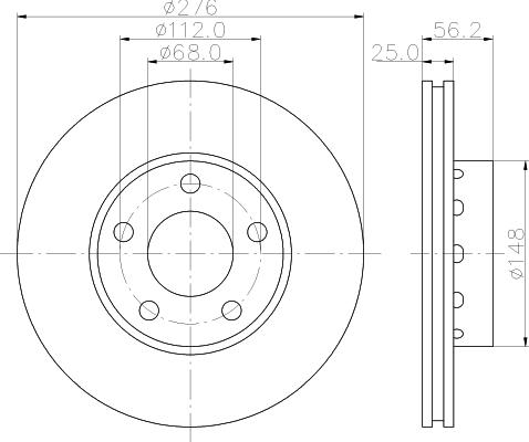 Mintex MDC1156 - Гальмівний диск autozip.com.ua