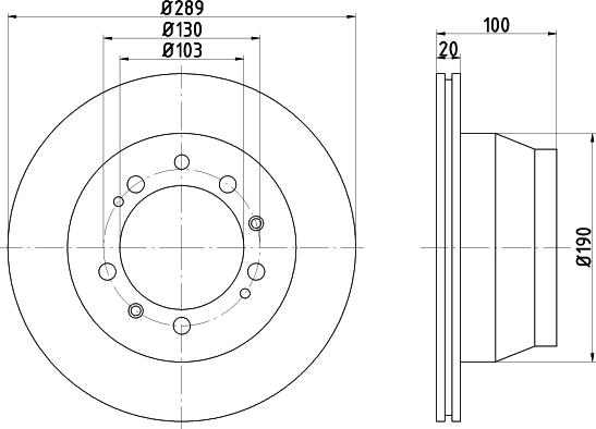 Remsa BDM640810 - Гальмівний диск autozip.com.ua