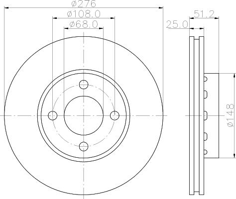 Mintex MDC1121 - Гальмівний диск autozip.com.ua