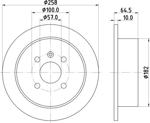 Mintex MDC1389 - Гальмівний диск autozip.com.ua