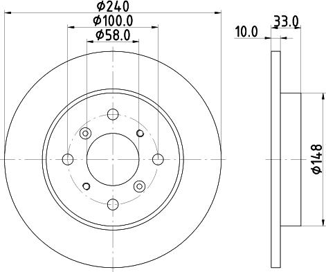 Mintex MDC1297 - Гальмівний диск autozip.com.ua