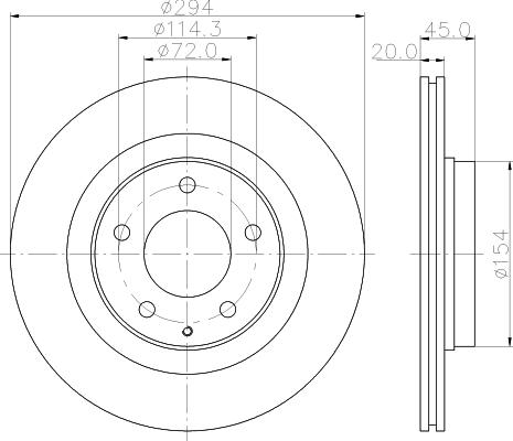 Mintex MDC1228 - Гальмівний диск autozip.com.ua