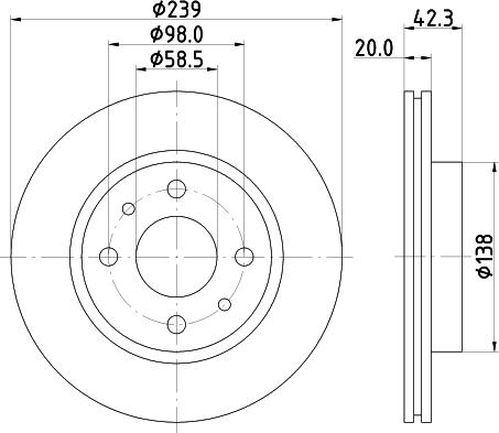 LPR L1053V - Гальмівний диск autozip.com.ua