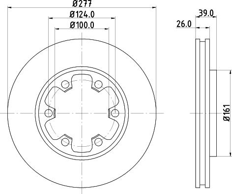 Mintex MDC859 - Гальмівний диск autozip.com.ua