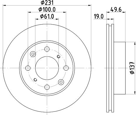 Comline ADC0514V - Гальмівний диск autozip.com.ua