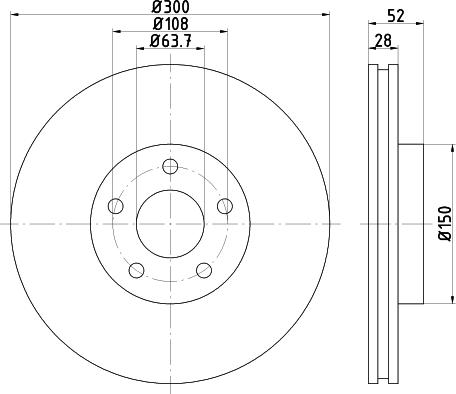 Mintex MDC2510 - Гальмівний диск autozip.com.ua