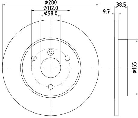 Mintex MDC2156 - Гальмівний диск autozip.com.ua