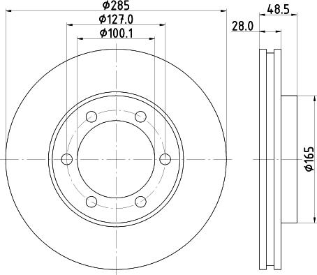 Mintex MDC2347 - Гальмівний диск autozip.com.ua