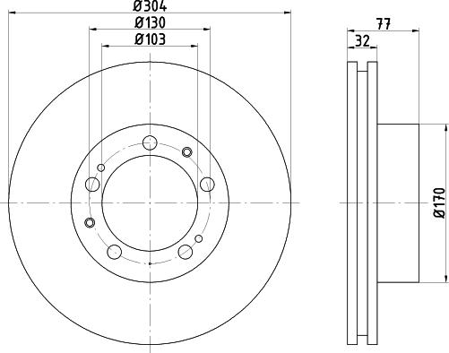 Mintex MDC2352R - Гальмівний диск autozip.com.ua